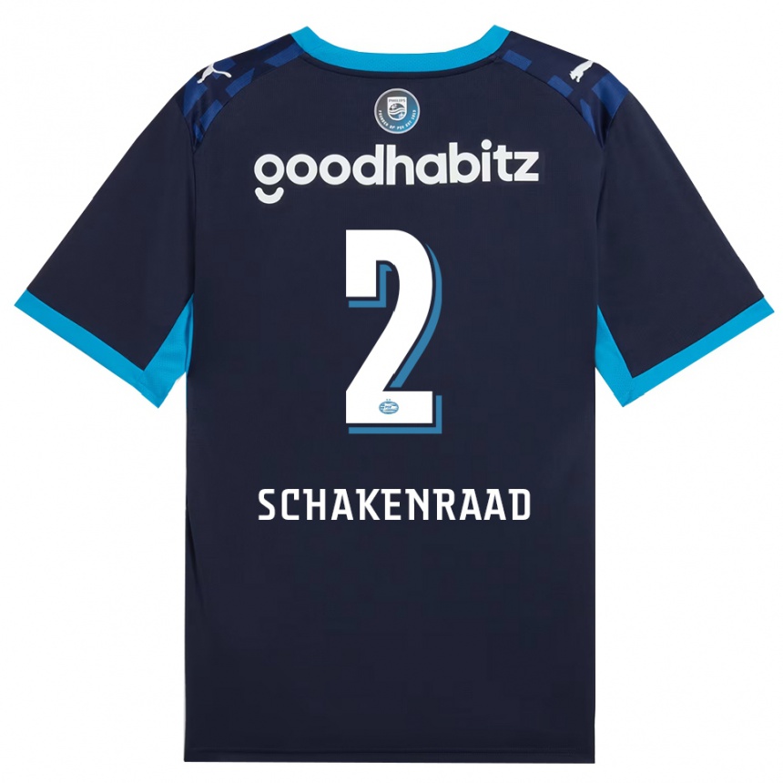 ילדים כדורגל Loek Schakenraad #2 כחול דודוד כחול רויאל ג'רזי קיט שלישי 2026/27
