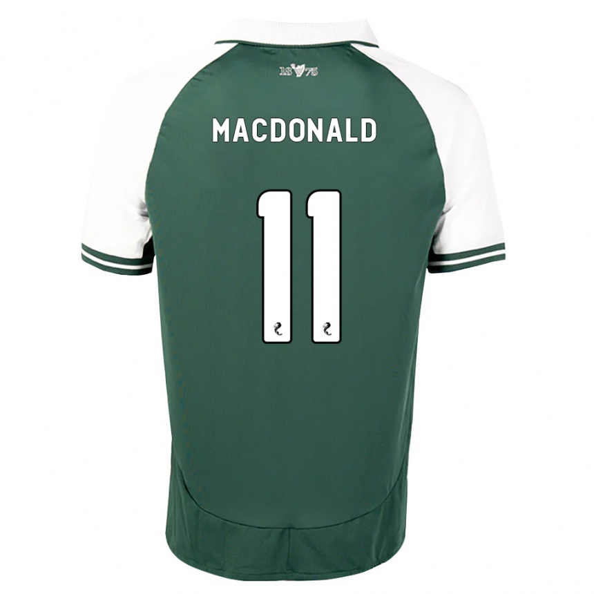 גברים כדורגל Callum Macdonald #11 ירוק ים לבן ג'רזי ביתית 2026/27