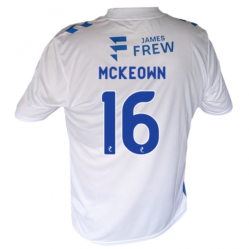 גברים כדורגל Shay Mckeown #16 כחול מלכותי לבן ג'רזי ביתית 2026/27