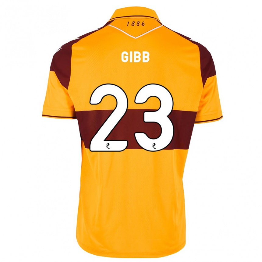 גברים כדורגל Sarah Gibb #23 בורדו כתום ג'רזי ביתית 2026/27