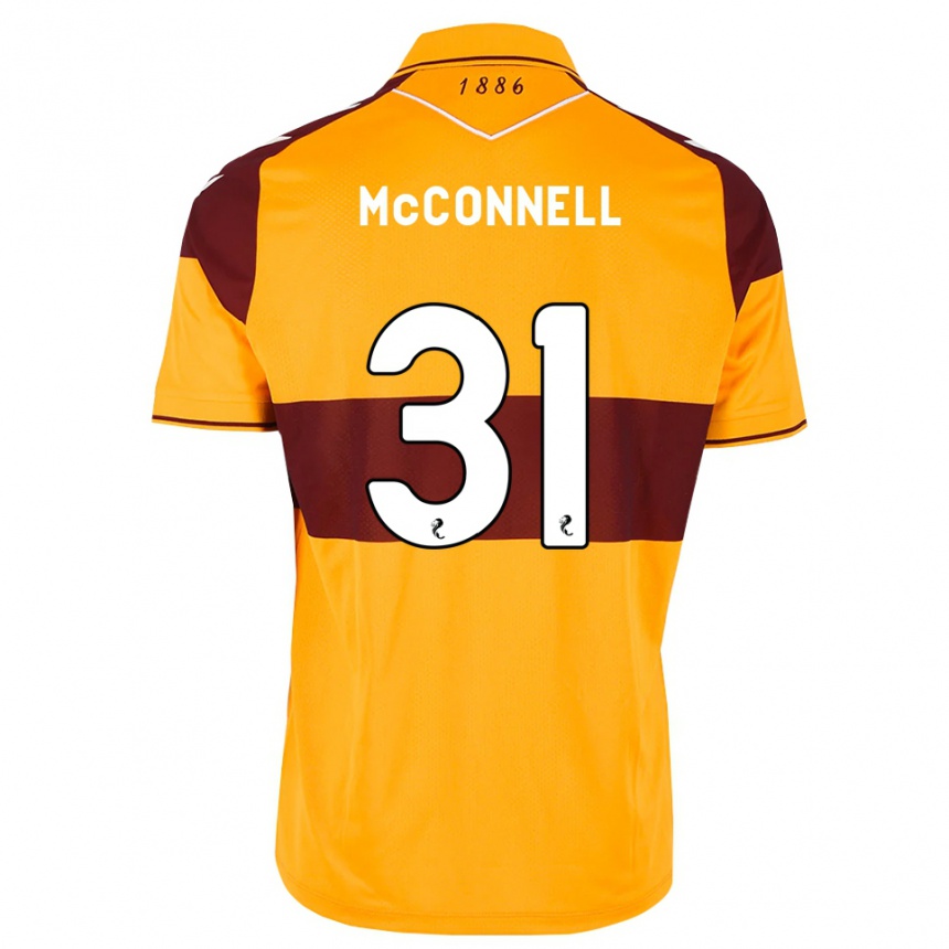 גברים כדורגל Jack Mcconnell #31 בורדו כתום ג'רזי ביתית 2026/27