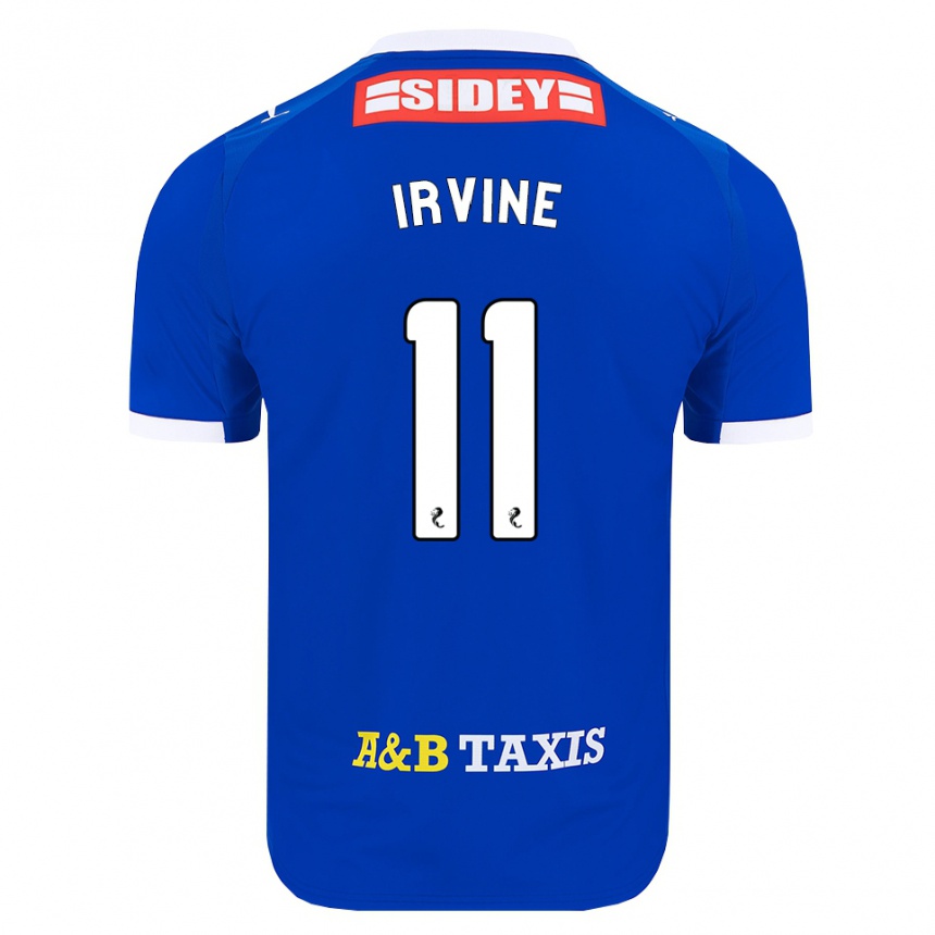 גברים כדורגל Niamh Irvine #11 כחול אדום צהוב ג'רזי ביתית 2026/27