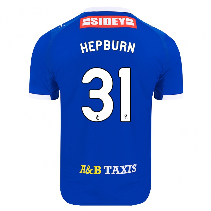 גברים כדורגל Craig Hepburn #31 כחול אדום צהוב ג'רזי ביתית 2026/27