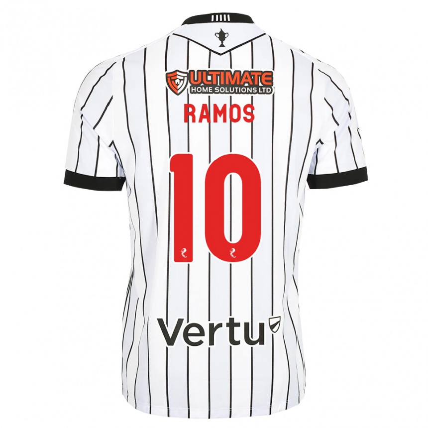 גברים כדורגל Samuel Ramos #10 לבן שחור אדום ג'רזי ביתית 2026/27