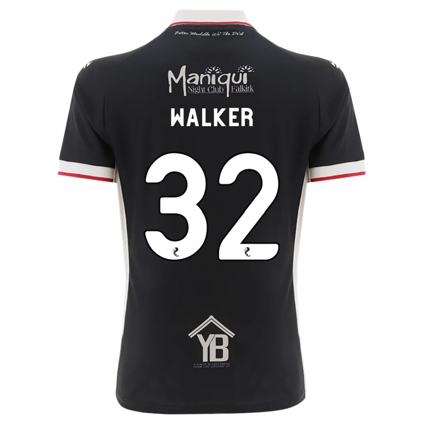 גברים כדורגל ריס ווקר #32 שחור לבן אדום ג'רזי ביתית 2026/27 גברים כדורגל ריס ווקר #32 שחור לבן אדום ג'רזי ביתית 2026/27