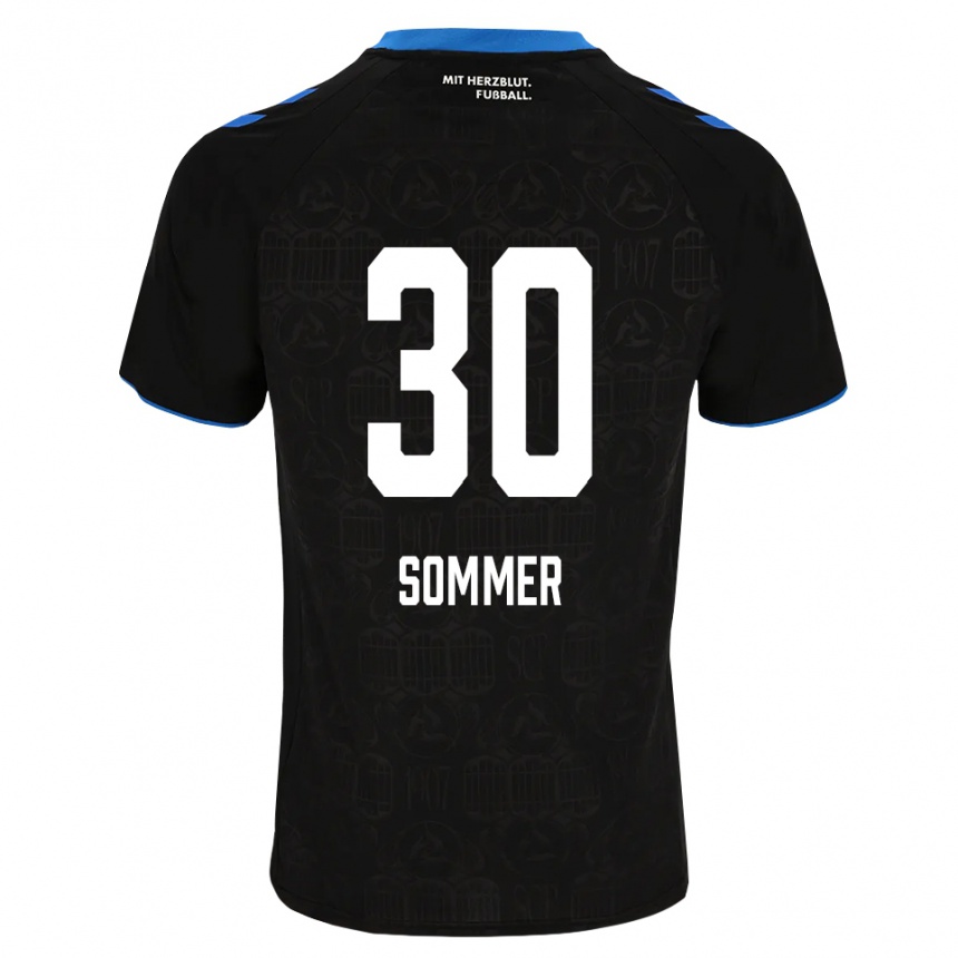גברים כדורגל Konstantin Sommer #30 שחור לבן אדום ג'רזי ביתית 2026/27