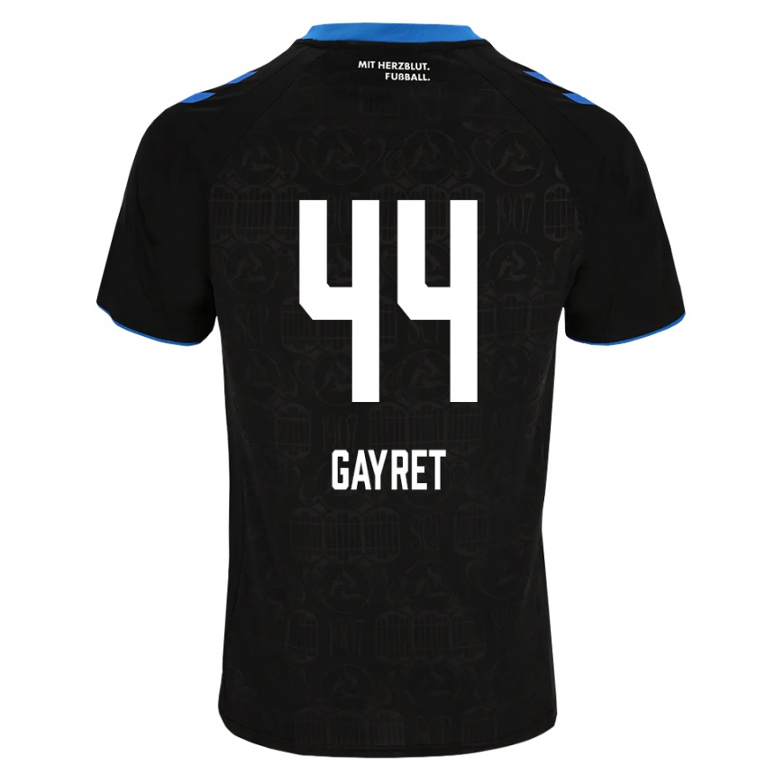 גברים כדורגל Timur Gayret #44 שחור לבן אדום ג'רזי ביתית 2026/27