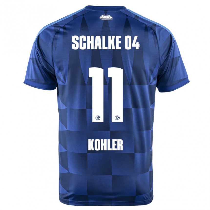 גברים כדורגל Marlon Kohler #11 כחול כהה צהוב לבן ג'רזי ביתית 2026/27
