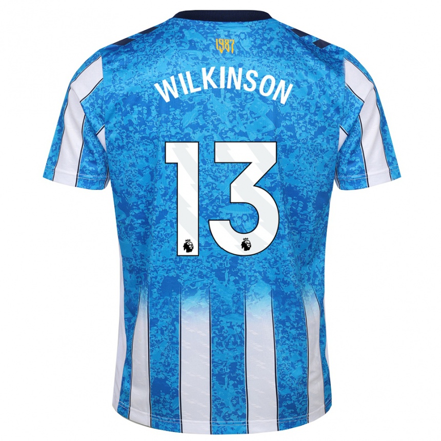 גברים כדורגל Mitchell Wilkinson #13 לבן כחול כתום ג'רזי ביתית 2026/27