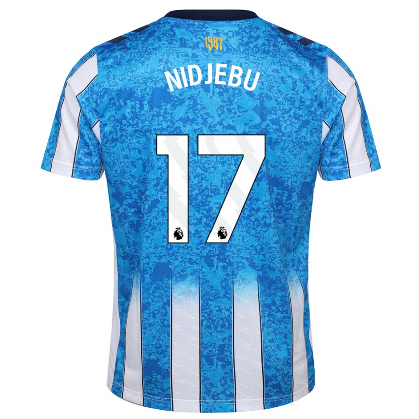 גברים כדורגל Success Nidjebu #17 לבן כחול כתום ג'רזי ביתית 2026/27