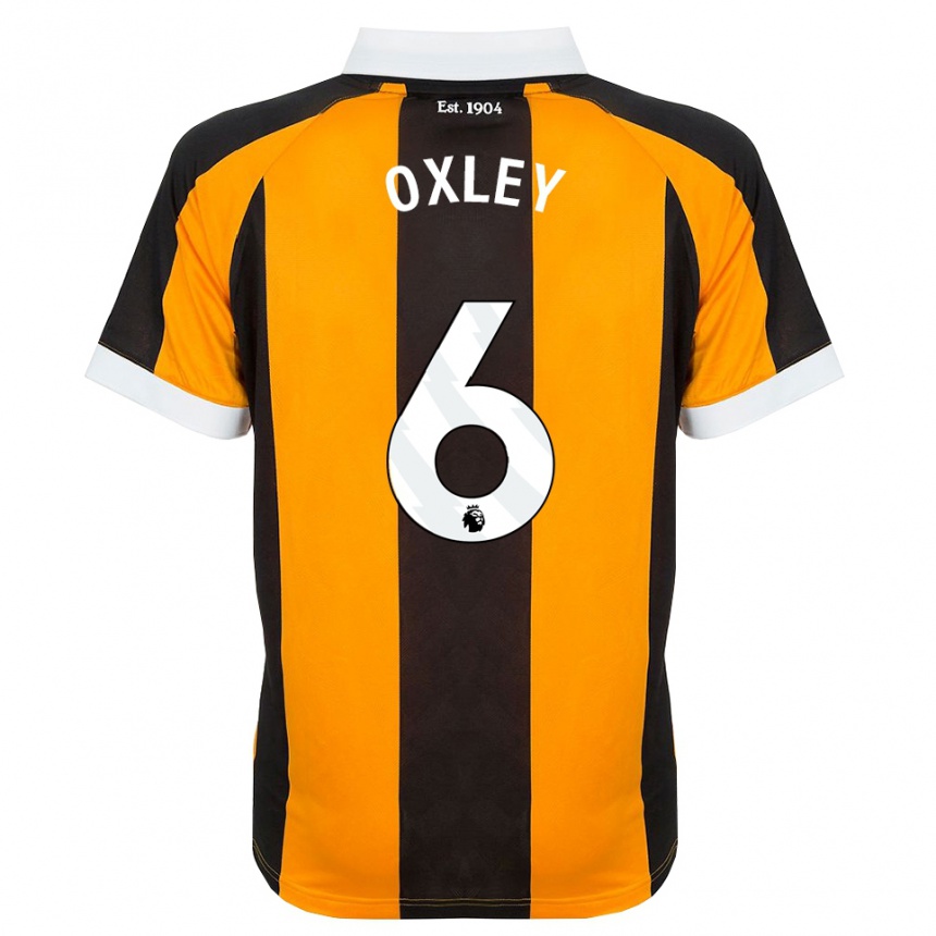 גברים כדורגל Tilly Oxley #6 כתום שחור לבן ג'רזי ביתית 2026/27