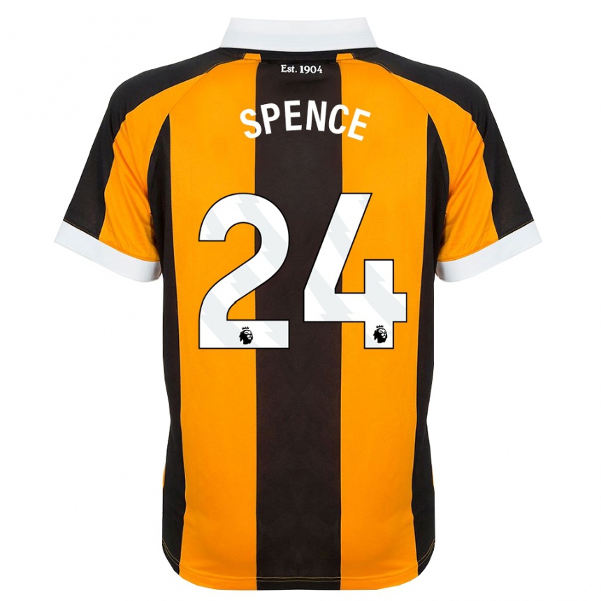 גברים כדורגל Emily Spence #24 כתום שחור לבן ג'רזי ביתית 2026/27