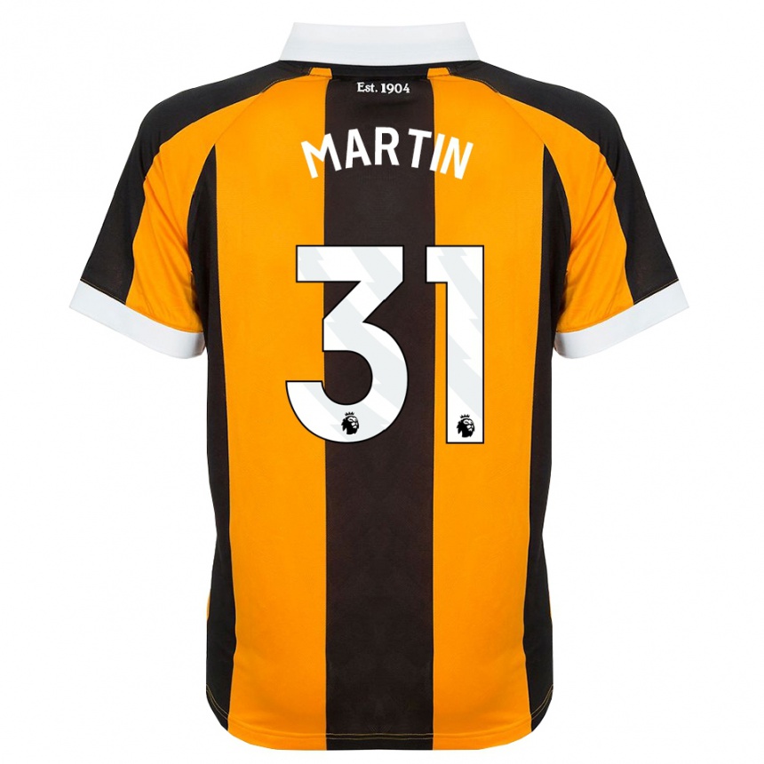 גברים כדורגל Faith Martin #31 כתום שחור לבן ג'רזי ביתית 2026/27