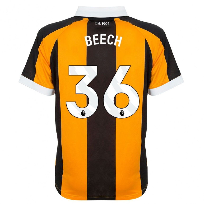 גברים כדורגל Amy Beech #36 כתום שחור לבן ג'רזי ביתית 2026/27