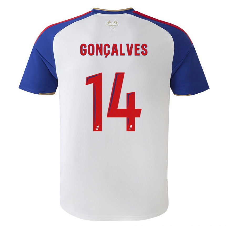 גברים כדורגל Tiago Gonçalves #14 כחול מלכותי אדום לבן ג'רזי ביתית 2026/27