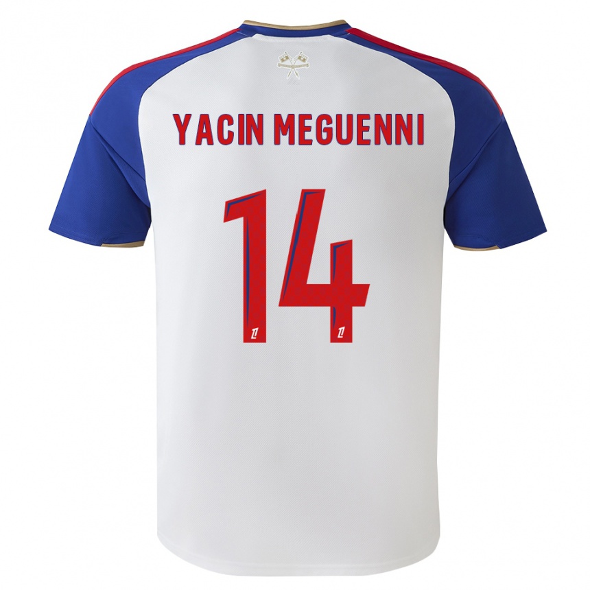 גברים כדורגל Mohamed Yacin Meguenni #14 כחול מלכותי אדום לבן ג'רזי ביתית 2026/27