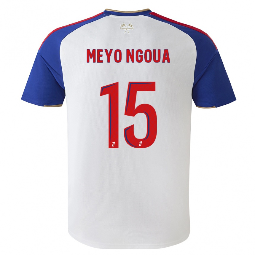 גברים כדורגל Bryan Meyo Ngoua #15 כחול מלכותי אדום לבן ג'רזי ביתית 2026/27