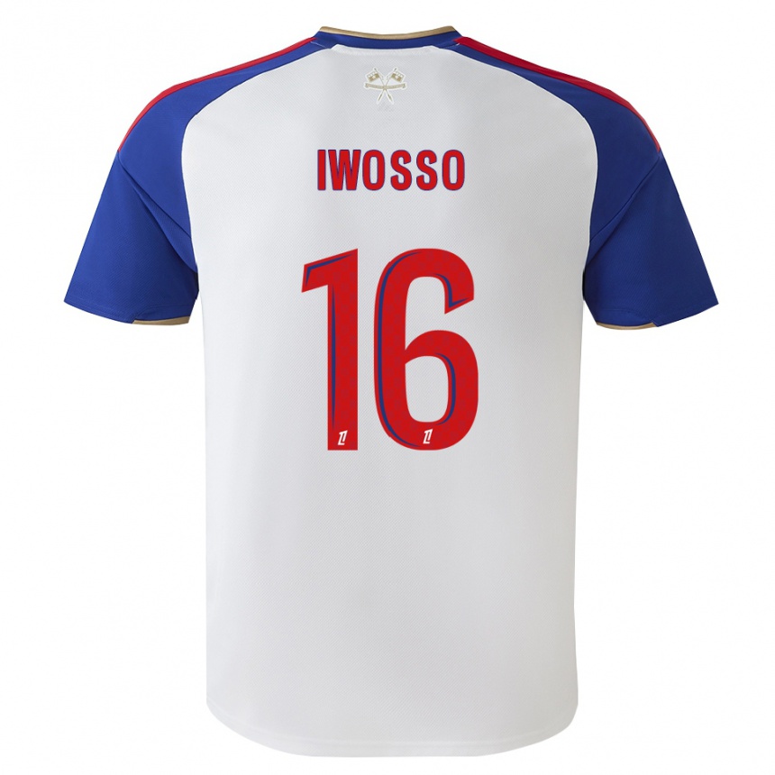 גברים כדורגל Mathis Iwosso #16 כחול מלכותי אדום לבן ג'רזי ביתית 2026/27