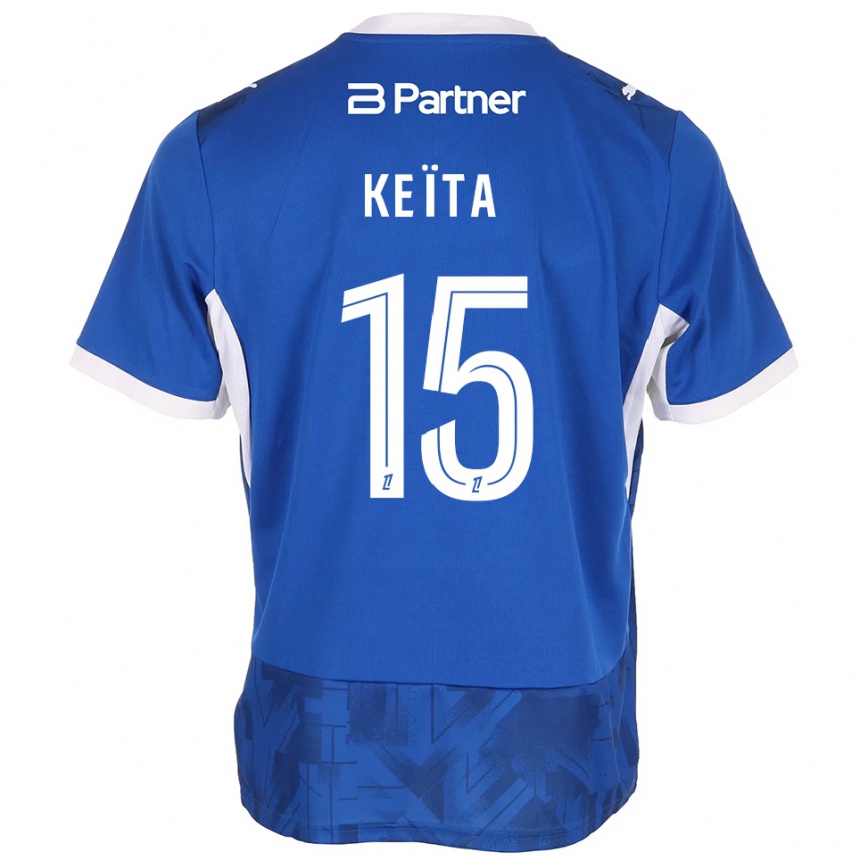 גברים כדורגל Modibo Keïta #15 כחול בינוני לבן ג'רזי ביתית 2026/27