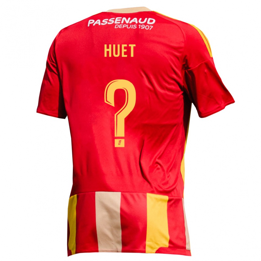 גברים כדורגל Gatien Huet #0 צהוב אדום ירוק ג'רזי ביתית 2026/27