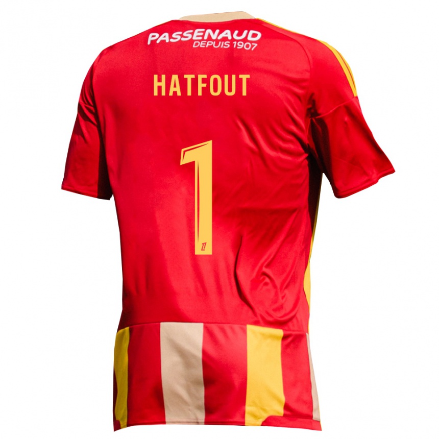 גברים כדורגל Ewan Hatfout #1 צהוב אדום ירוק ג'רזי ביתית 2026/27