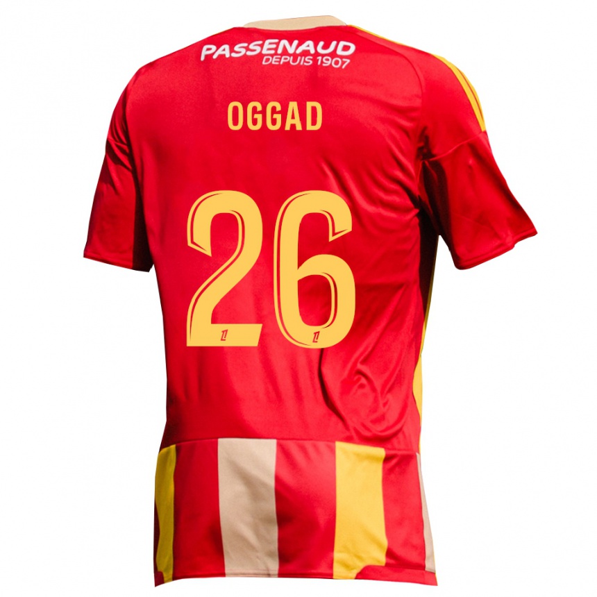 גברים כדורגל Brice Oggad #26 צהוב אדום ירוק ג'רזי ביתית 2026/27