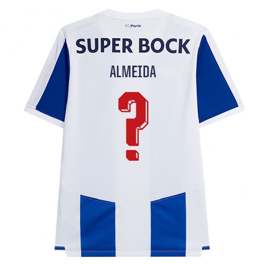 גברים כדורגל Tomé Almeida #0 כחול לבן אדום ג'רזי ביתית 2026/27