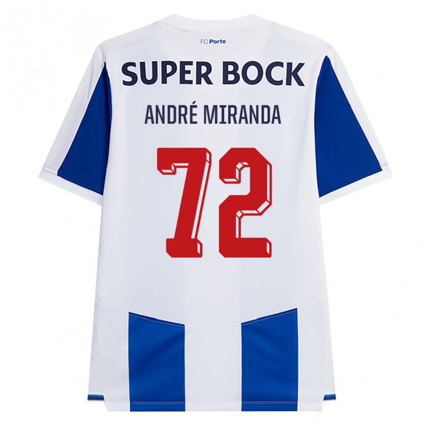 גברים כדורגל André Miranda #72 כחול לבן אדום ג'רזי ביתית 2026/27