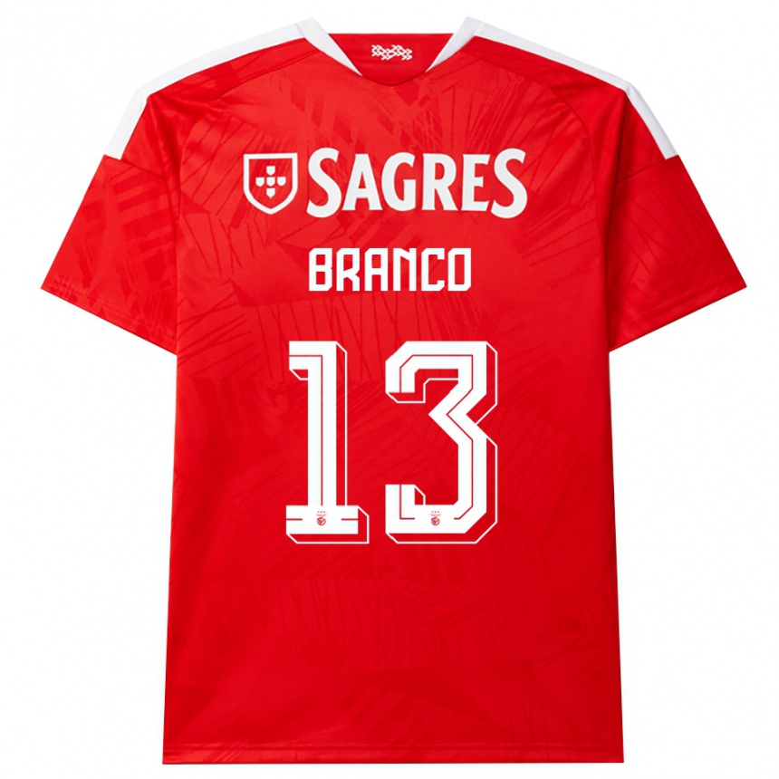 גברים כדורגל Marcelo Branco #13 אדום לבן צהוב ג'רזי ביתית 2026/27