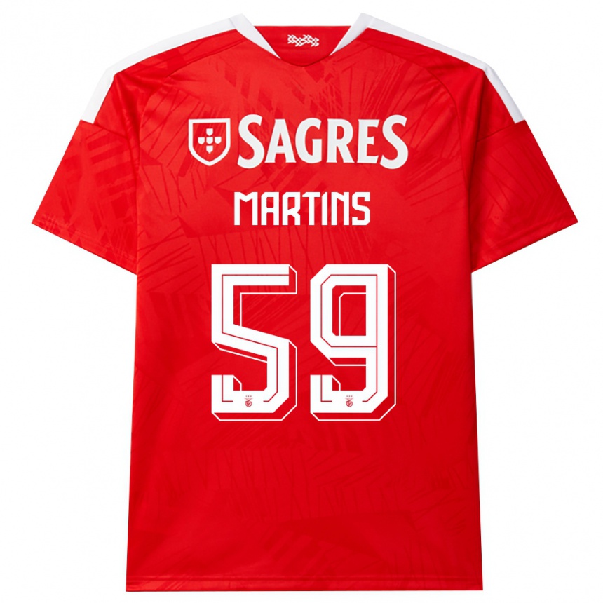 גברים כדורגל Leandro Martins #59 אדום לבן צהוב ג'רזי ביתית 2026/27