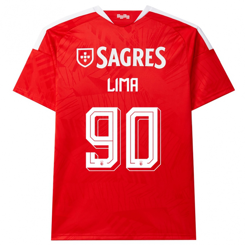 גברים כדורגל Ivan Lima #90 אדום לבן צהוב ג'רזי ביתית 2026/27