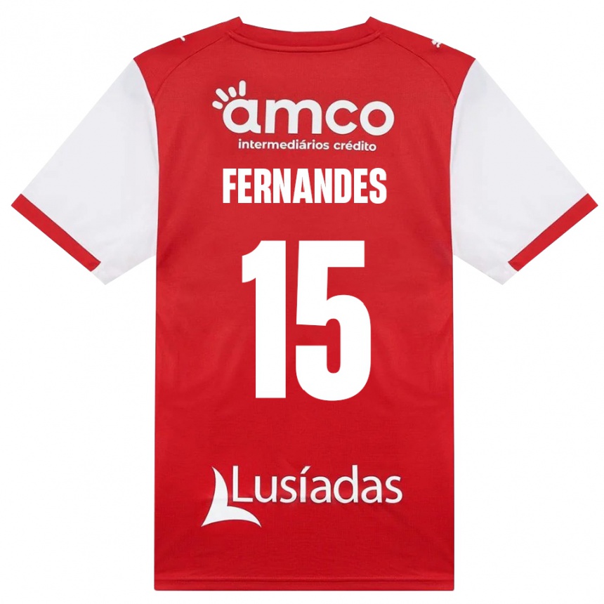גברים כדורגל Valdir Fernandes #15 לבן אדום שחור ג'רזי ביתית 2026/27