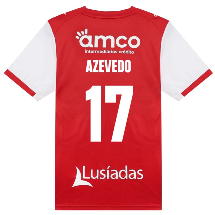 גברים כדורגל Mariana Azevedo #17 לבן אדום שחור ג'רזי ביתית 2026/27