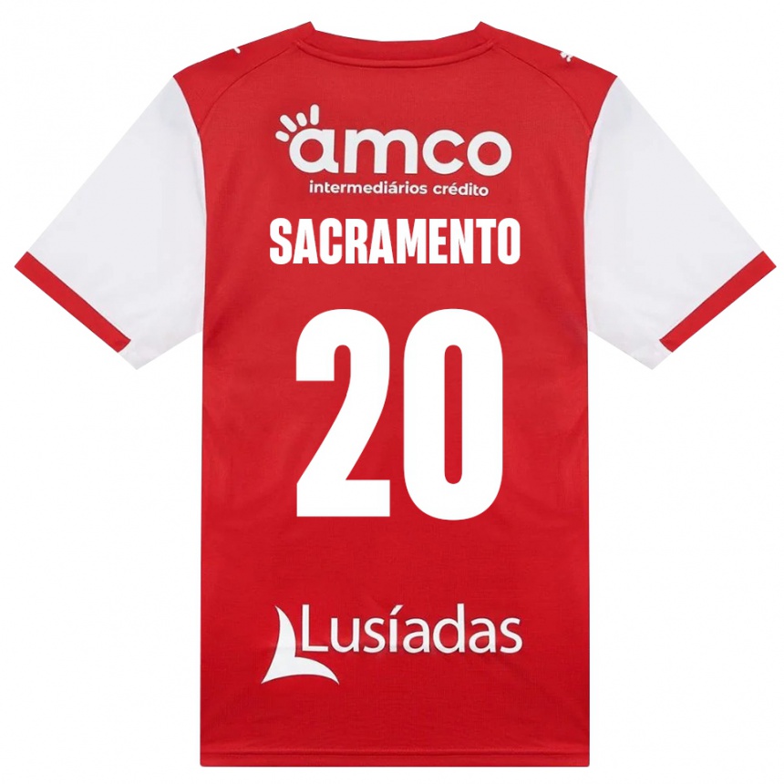 גברים כדורגל Medgilson Sacramento #20 לבן אדום שחור ג'רזי ביתית 2026/27