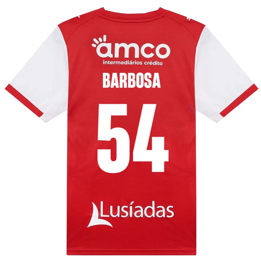 גברים כדורגל Guilherme Barbosa #54 לבן אדום שחור ג'רזי ביתית 2026/27 גברים כדורגל Guilherme Barbosa #54 לבן אדום שחור ג'רזי ביתית 2026/27