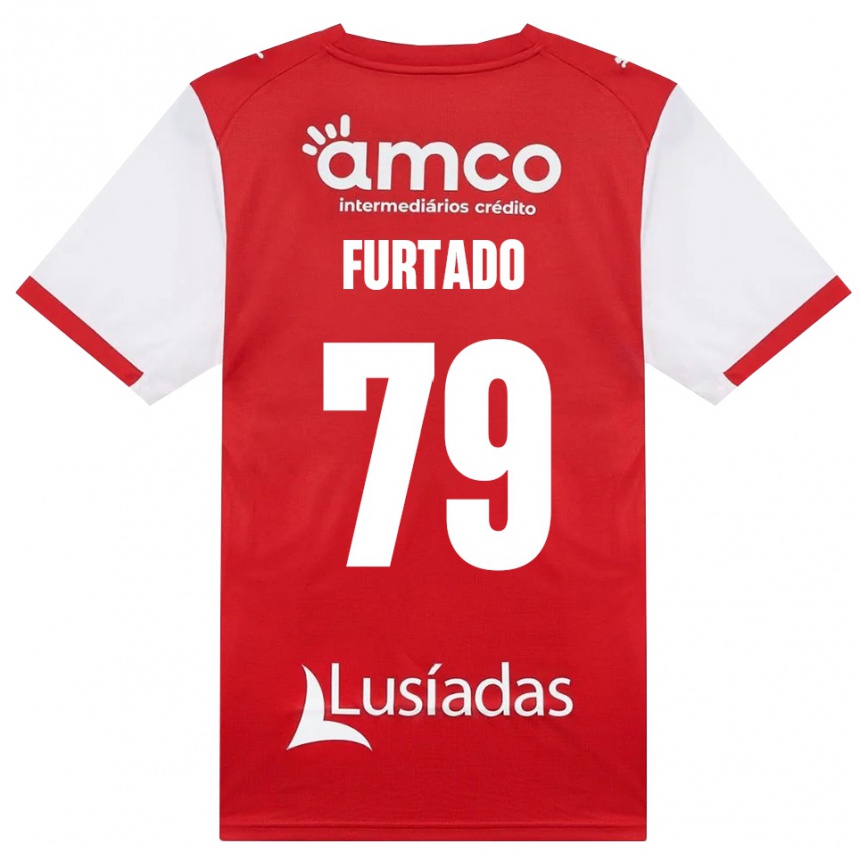 גברים כדורגל Rúben Furtado #79 לבן אדום שחור ג'רזי ביתית 2026/27