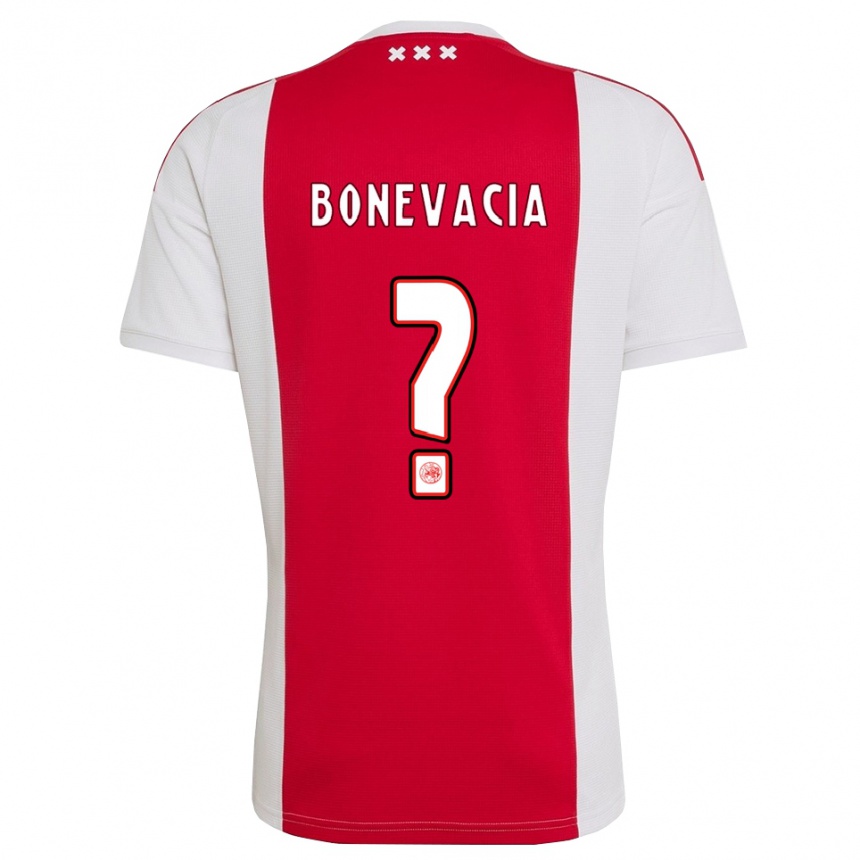 גברים כדורגל Giuliano Bonevacia #0 אדום לבן צהוב ג'רזי ביתית 2026/27 גברים כדורגל Giuliano Bonevacia #0 אדום לבן צהוב ג'רזי ביתית 2026/27