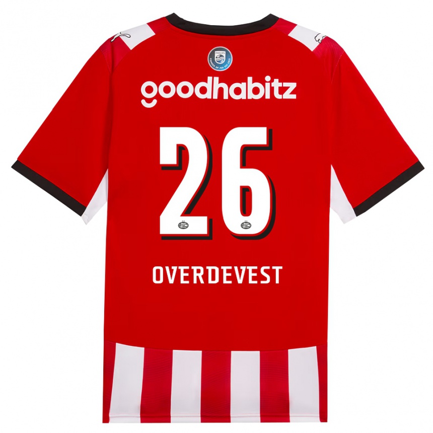 גברים כדורגל Marco Overdevest #26 אדום לבן שחור ג'רזי ביתית 2026/27 גברים כדורגל Marco Overdevest #26 אדום לבן שחור ג'רזי ביתית 2026/27