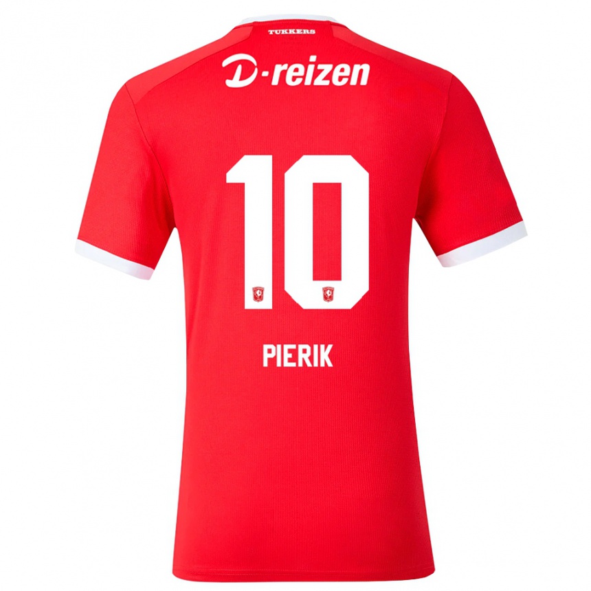 גברים כדורגל Milan Pierik #10 אדום לבן ג'רזי ביתית 2026/27 גברים כדורגל Milan Pierik #10 אדום לבן ג'רזי ביתית 2026/27
