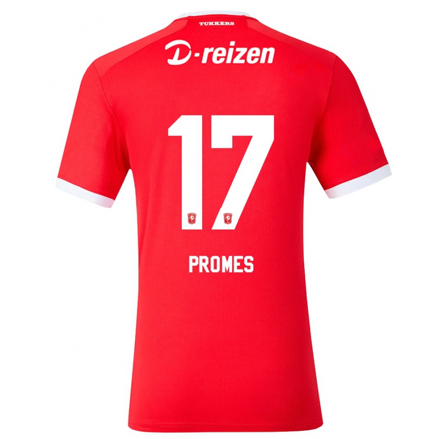 גברים כדורגל Rodrigo Promes #17 אדום לבן ג'רזי ביתית 2026/27