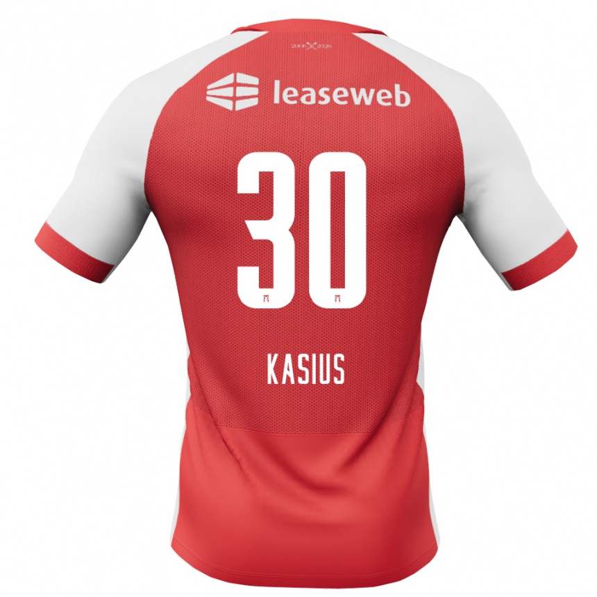 גברים כדורגל Denso Kasius #30 אדום לבן שחור ג'רזי ביתית 2026/27