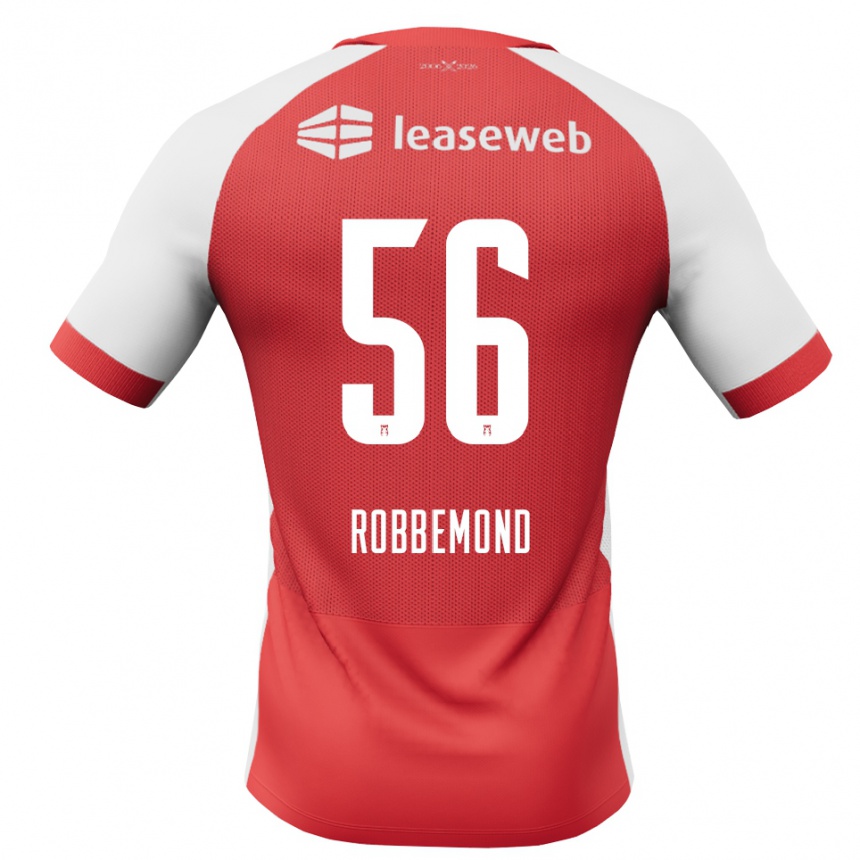 גברים כדורגל Rio Robbemond #56 אדום לבן שחור ג'רזי ביתית 2026/27
