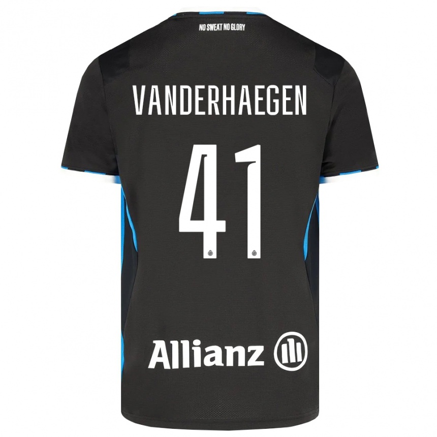 גברים כדורגל Lotte Vanderhaegen #41 שחור אדום כחול ג'רזי ביתית 2026/27