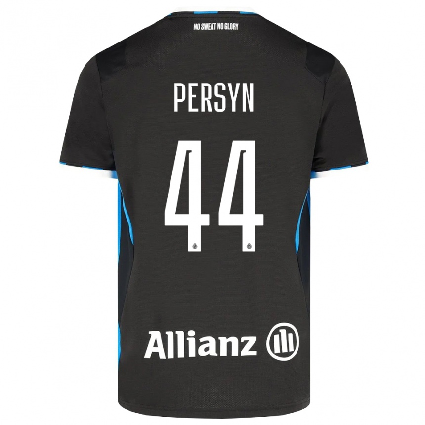 גברים כדורגל Noor Persyn #44 שחור אדום כחול ג'רזי ביתית 2026/27
