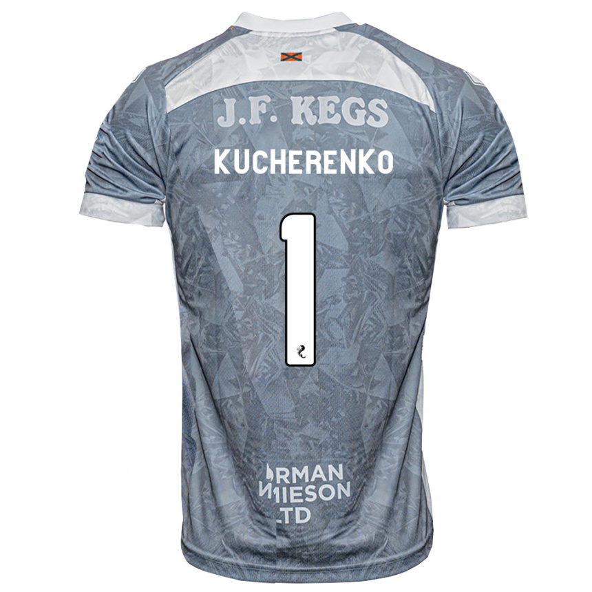 גברים כדורגל Yevgeniy Kucherenko #1 אפור דהוי הרחק ג'רזי 2026/27