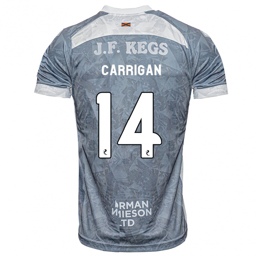 גברים כדורגל Leo Carrigan #14 אפור דהוי הרחק ג'רזי 2026/27