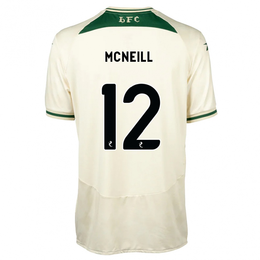 גברים כדורגל Lewis Mcneill #12 לבן ירוק יער הרחק ג'רזי 2026/27