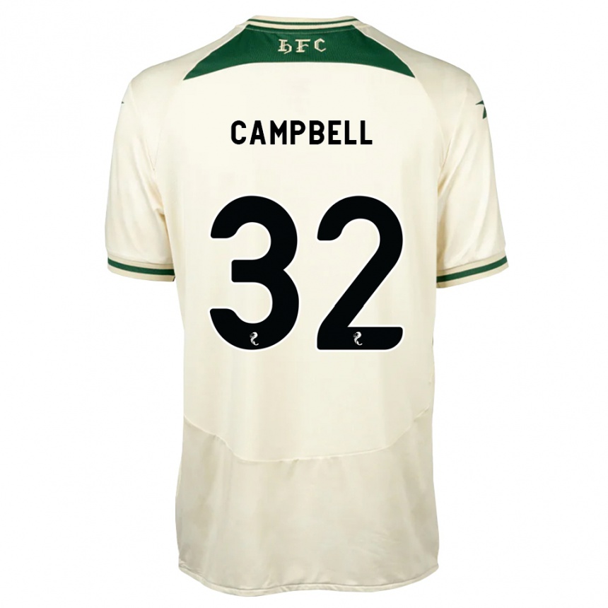 גברים כדורגל Josh Campbell #32 לבן ירוק יער הרחק ג'רזי 2026/27