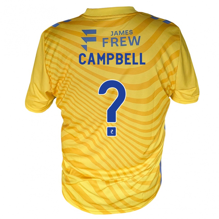 גברים כדורגל Jillian Campbell #0 כחול מלכותי צהוב הרחק ג'רזי 2026/27