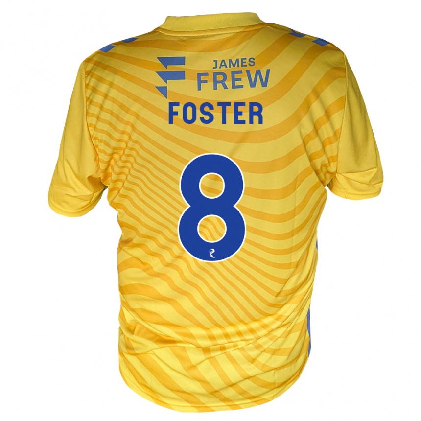 גברים כדורגל Logan Foster #8 כחול מלכותי צהוב הרחק ג'רזי 2026/27